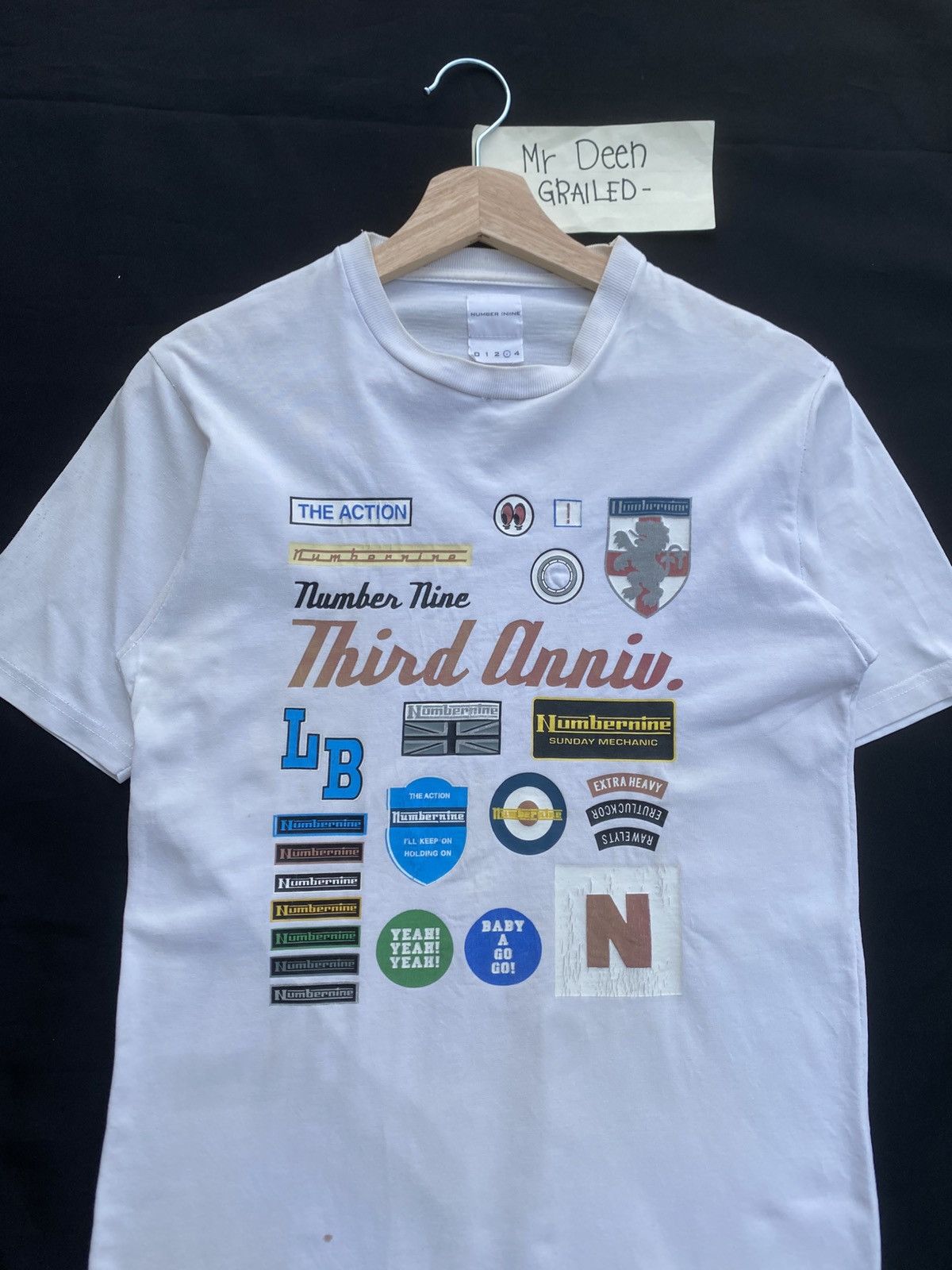 Number (N)ine Rare Vintage Number Nine Third Anniversary Tshirt Size US S / EU 44-46 / 1 - 6 Thumbnail