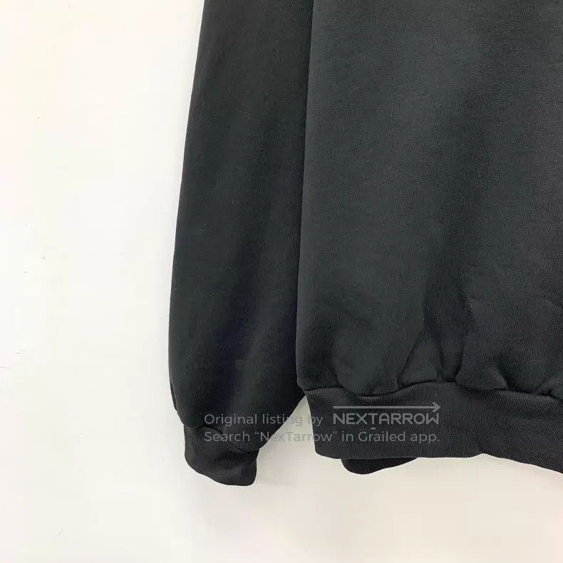 Balenciaga Balenciaga Black Logo Letter Printed Cotton Round Neck Lon Size US S / EU 44-46 / 1 - 4 Thumbnail