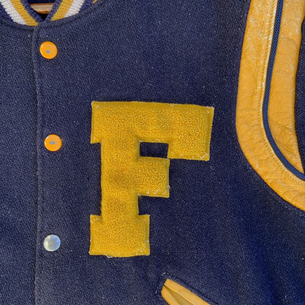 Vintage John's 1980s Thrashed Fairview MI Wool Varsity Jacket Size US XS / EU 42 / 0 - 3 Thumbnail