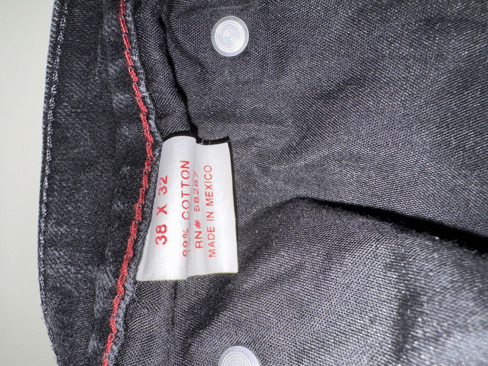 Arizona Jean Co. Arizona Men's 38x32 Black Distressed Ripped Knee Jeans Size US 38 / EU 54 - 4 Thumbnail