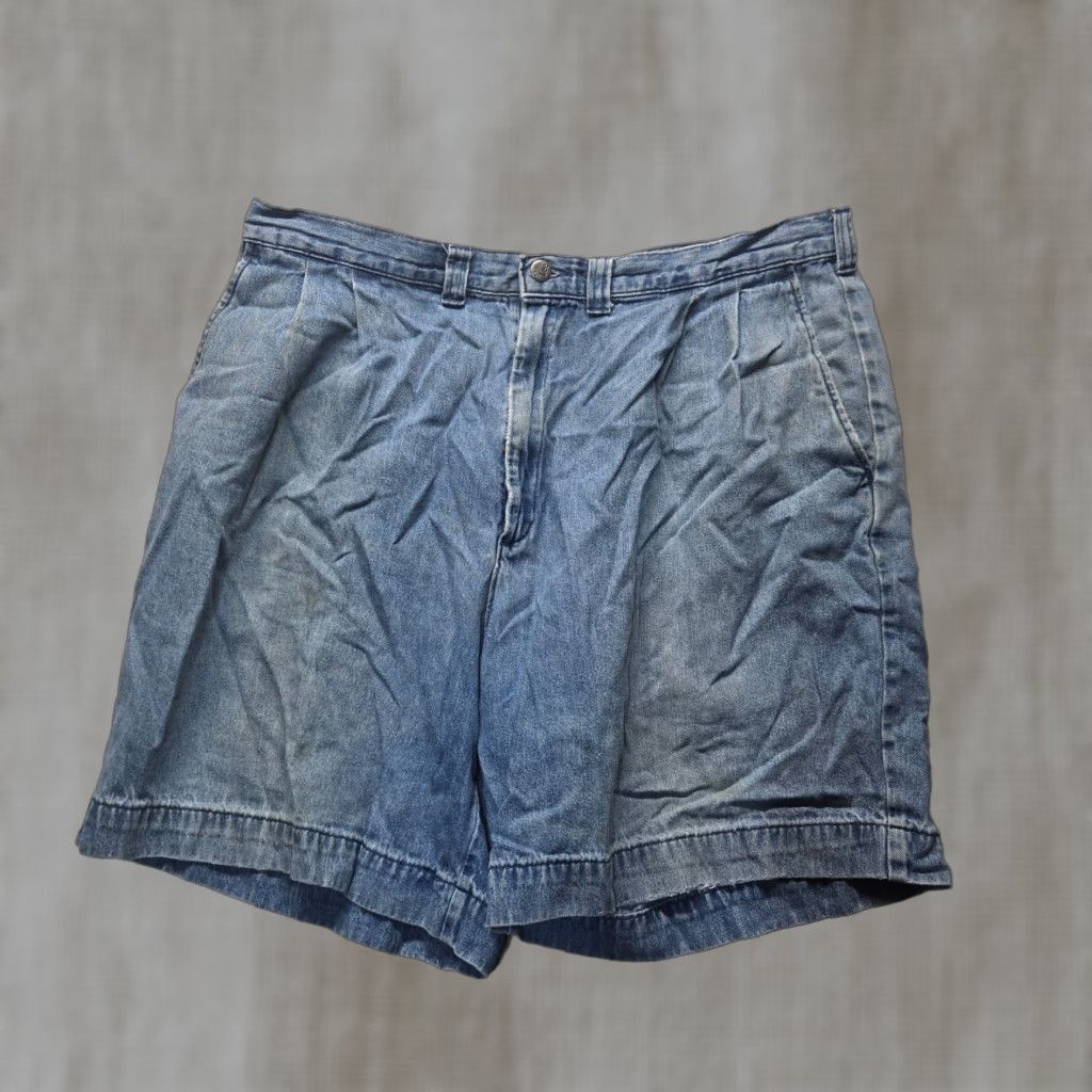 Lee Lee Blue Denim Jean Shorts High Rise Stretch Elastic Adult Women's Size 38 Size 26" / US 2 / IT 38 - 1 Thumbnail