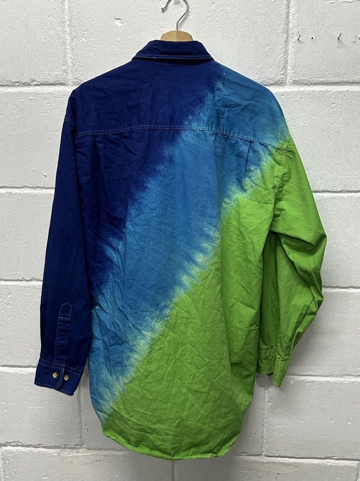 Designer × Kansai Yamamoto 1980- Kansai Man By Kansai Yamamoto Tie-Dye Shirt Size US XL / EU 56 / 4 - 13 Thumbnail