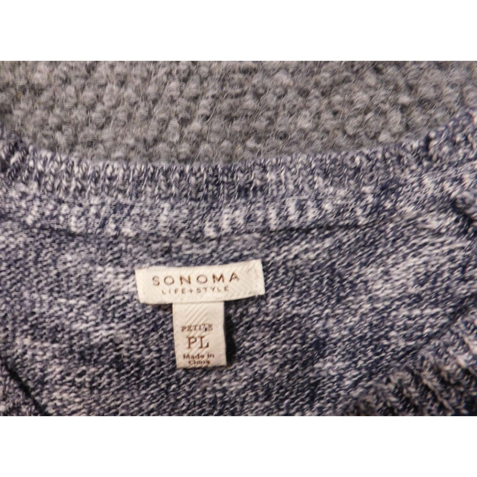 Vintage Sonoma Womens Sweater Pullover Crew Neck Blue Petite Size L / US 10 / IT 46 - 5 Thumbnail