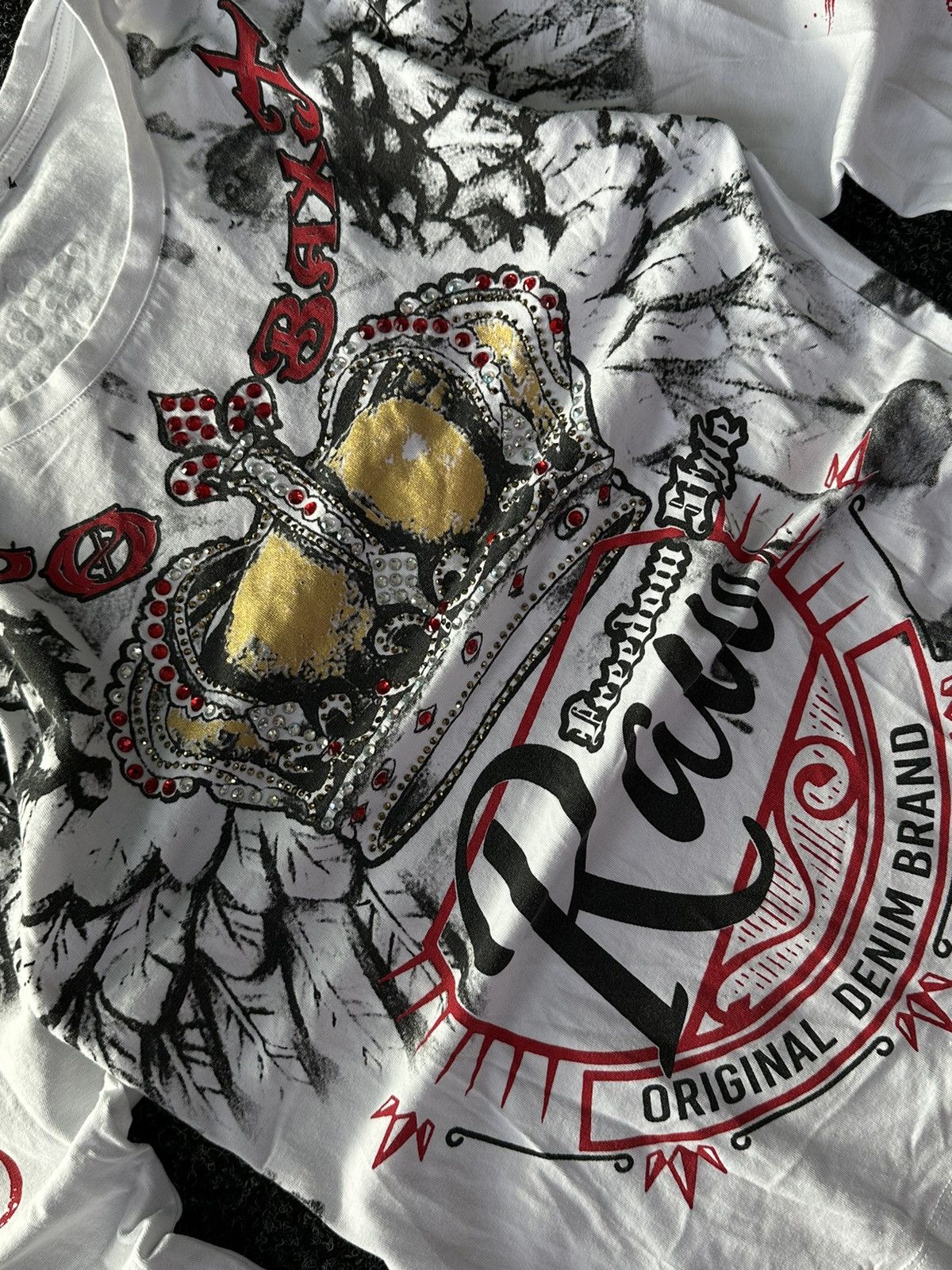 Japanese Brand × Vintage 🚨Vintage AVANT GARDE Y2K 00s ALLFLICTION/ED HARDY STYLE Rare Size L / US 10 / IT 46 - 4 Thumbnail