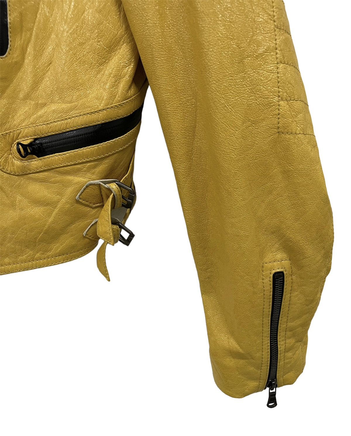 John Galliano Rare! Galliano Mexican Rodeo Double Collar Leather Jacket Size US M / EU 48-50 / 2 - 4 Thumbnail