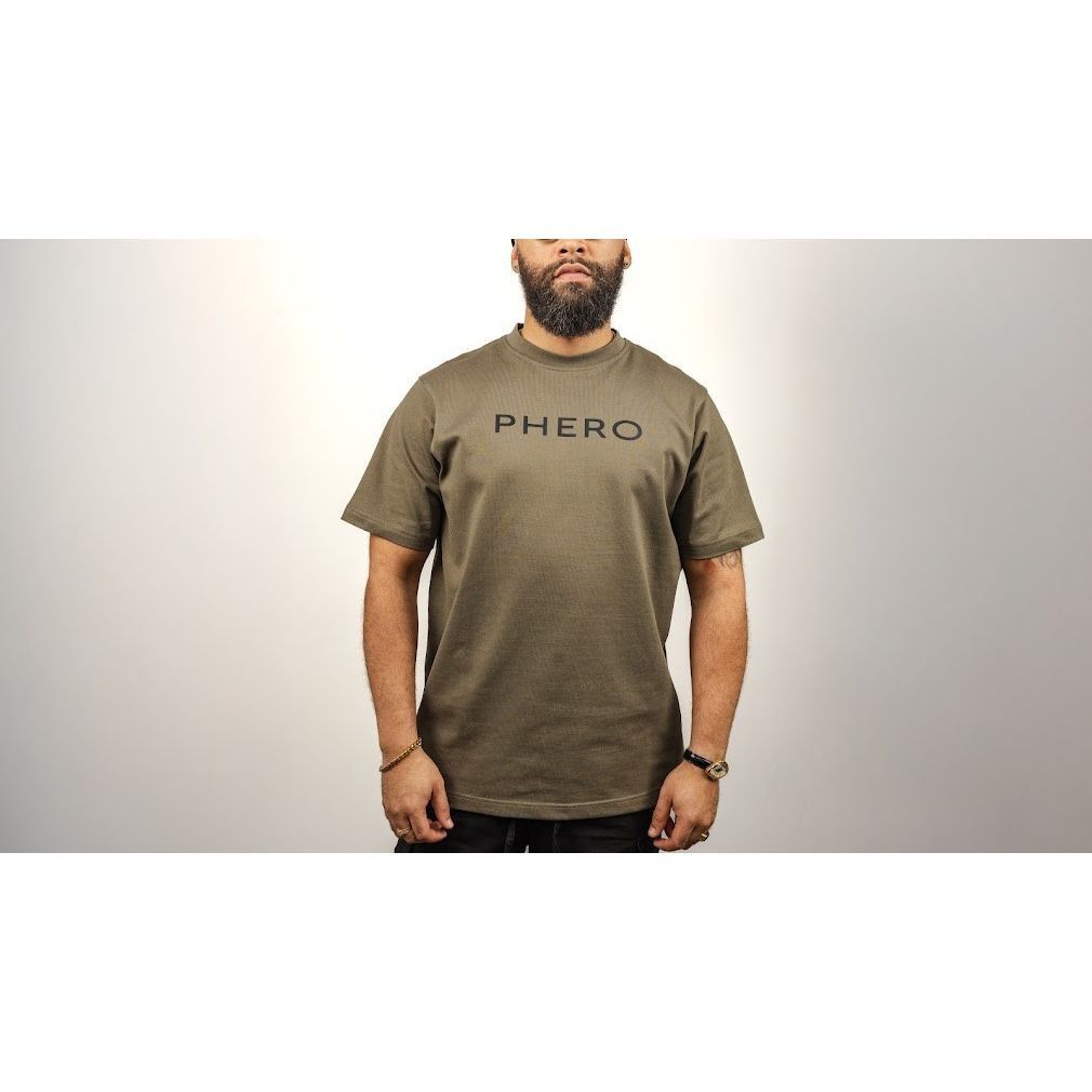 Other Olive Boxy Heavyweight Tee Minimalist Streetwear PHERO S Size US S / EU 44-46 / 1 - 1 Thumbnail