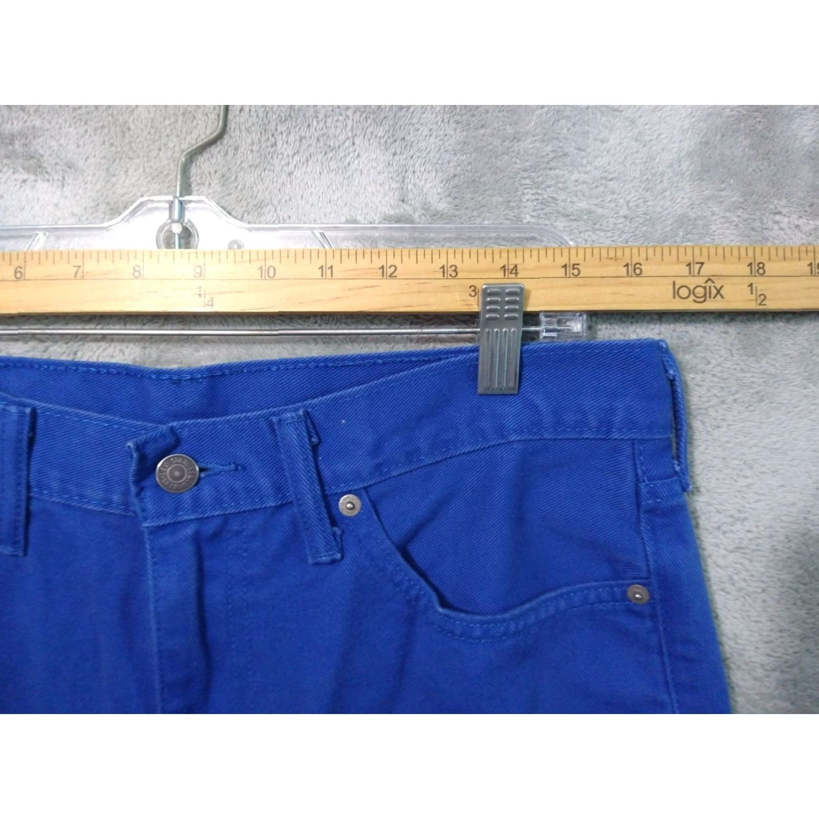 Levi's Levi's 541 Jeans Mens 32x30 Blue Denim Athletic Taper Leg Mid Rise Jeans Size US 32 / EU 48 - 3 Thumbnail