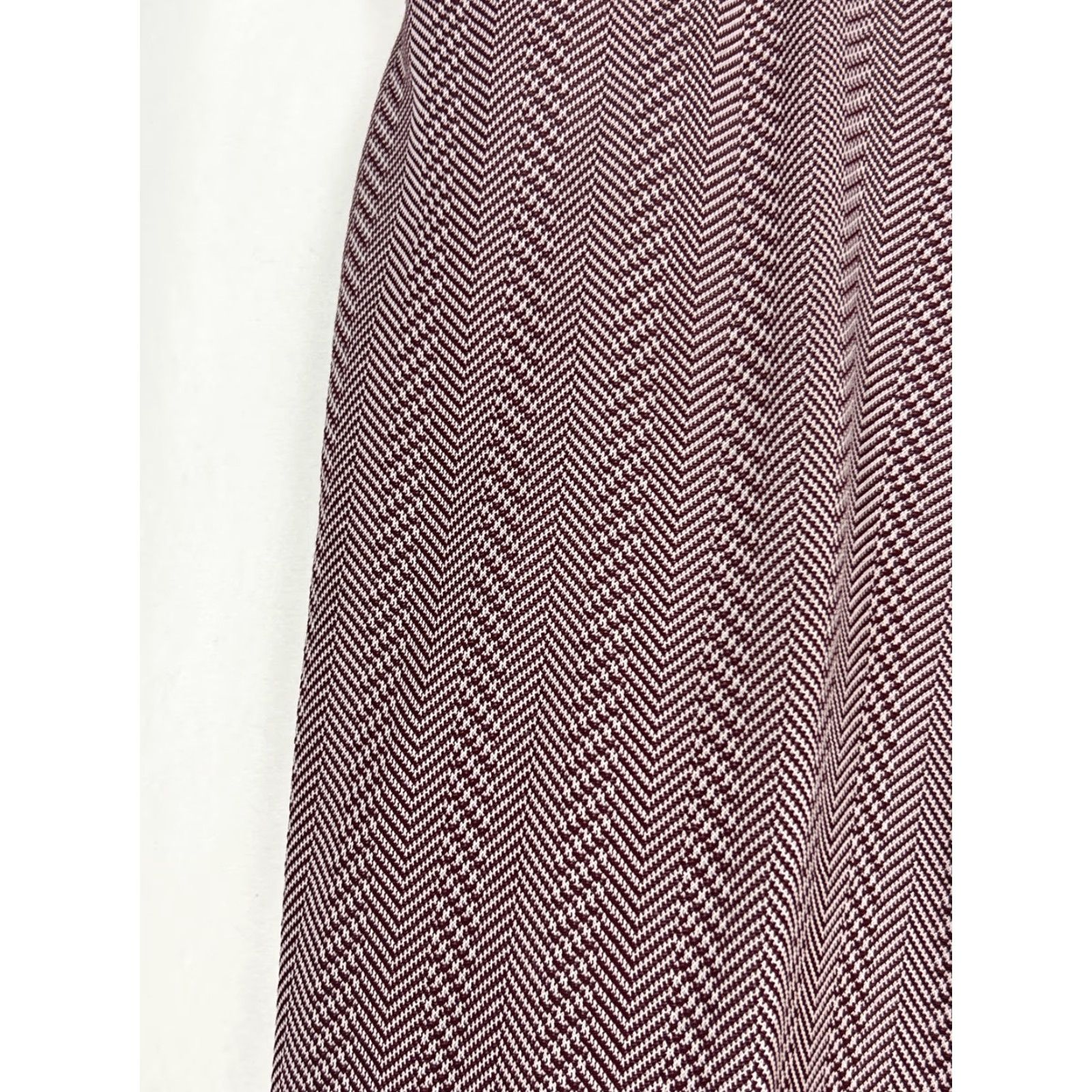 Armani VINTAGE Marman Pants 34x30 Mens/Unisex Polyester Herringbone Maroon White 60s 1960s Size US 34 / EU 50 - 7 Thumbnail
