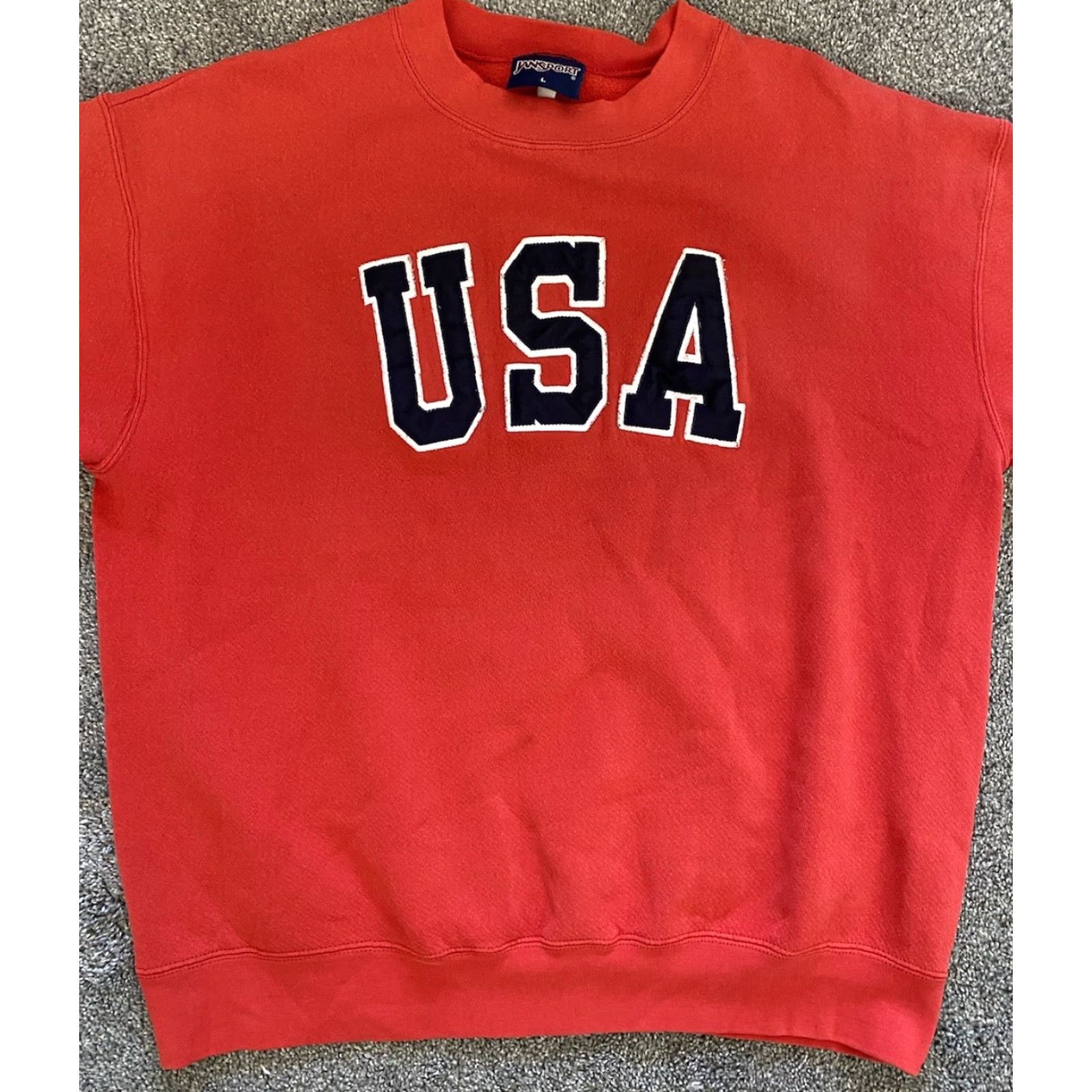 Jansport VINTAGE JanSport Sweatshirt Mens L Red USA Embroidered RN52755 Size US L / EU 52-54 / 3 - 3 Thumbnail