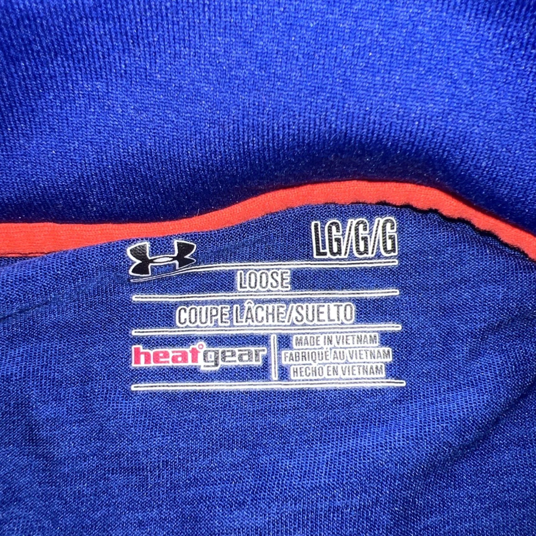 Under Armour Under Armour Heat Gear Blue Half Zip Pullover Mens Size L Size US L / EU 52-54 / 3 - 3 Thumbnail