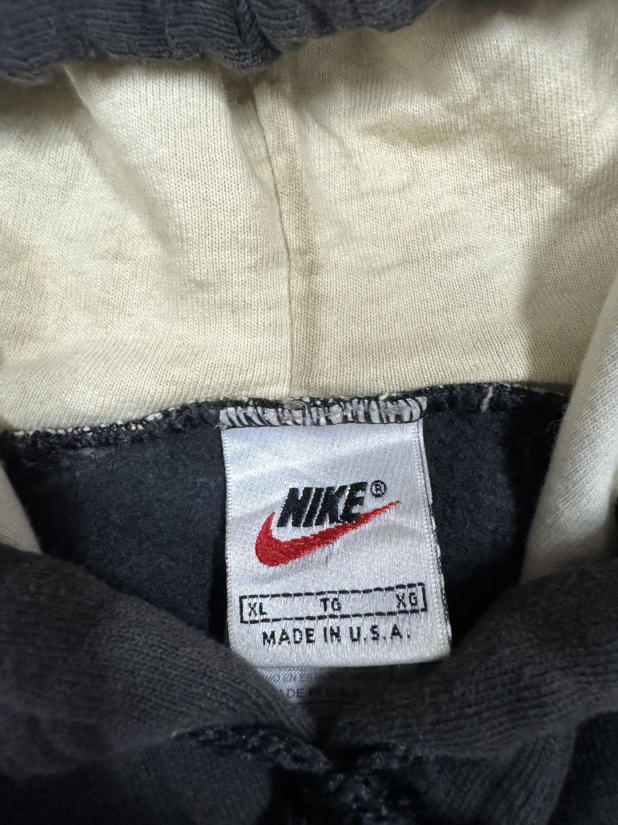Nike × Vintage Vtg🔥90s Nike Center Swoosh Silicon Logo Sunfaded Sweatshirt Size US XL / EU 56 / 4 - 16 Thumbnail