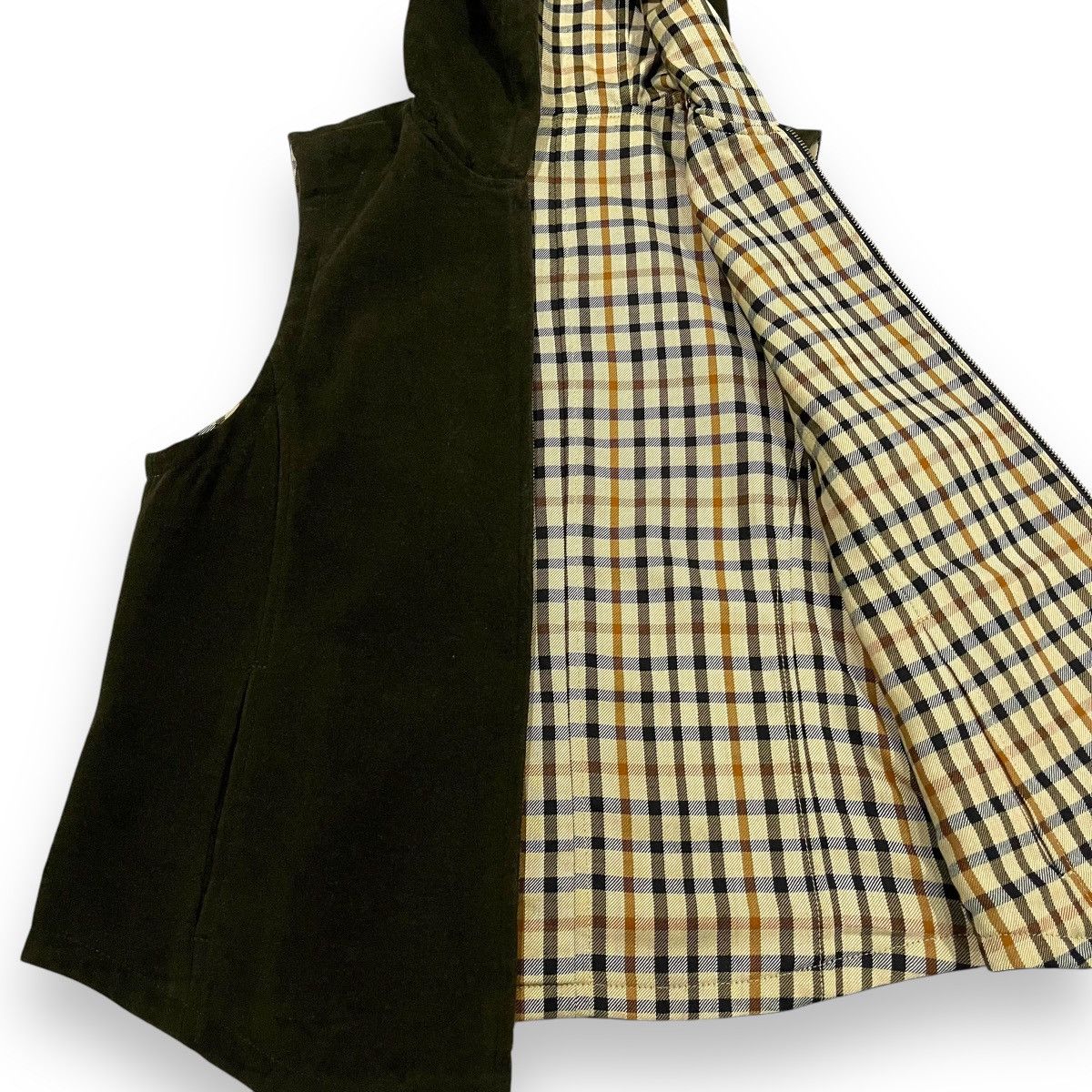 DAKS DAKS LONDON NOVACHECK REVERSIBLE VEST HOODIE Size US M / EU 48-50 / 2 - 6 Thumbnail