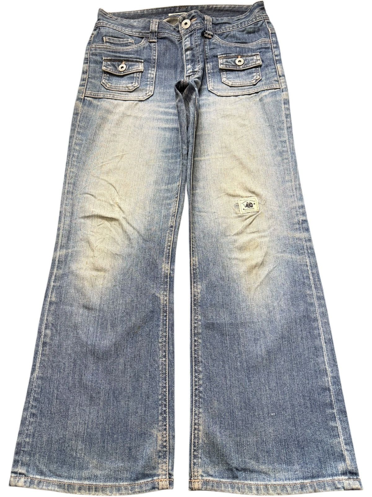Diesel Vintage Japanese Brand Distress Bush Pant Flare Jeans Size 29" - 1 Thumbnail