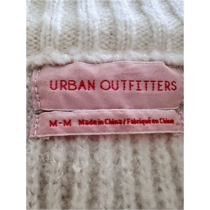 Urban Outfitters Urban Outfitters Cream Ribbed Cropped Knit Balloon Sleeve Sw Size M / US 6-8 / IT 42-44 - 6 Thumbnail
