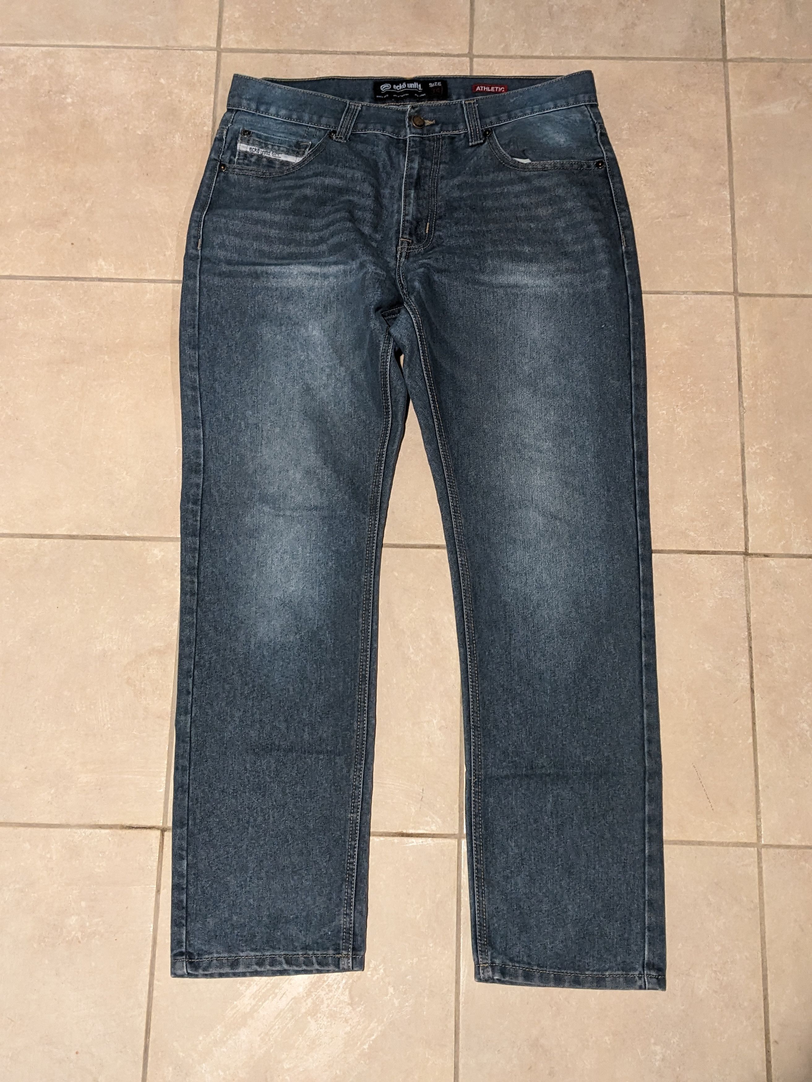 Ecko Unltd. × Vintage Vintage Y2K Ecko Unlimited 34 x 31 Blue Athletic Jeans Size US 34 / EU 50 - 3 Thumbnail