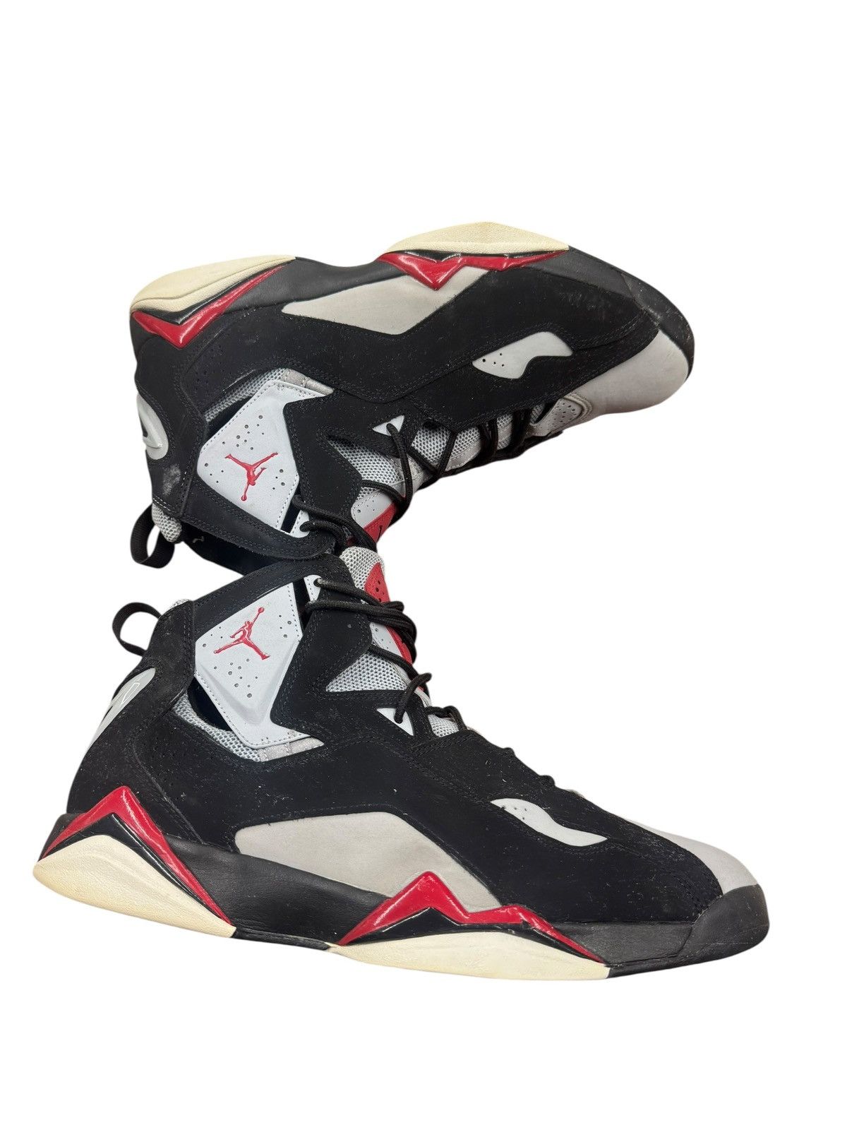 Jordan Brand Nike Air Jordan True Flight Black Grey Red Men’s 13 - RARE Size US 13 / EU 46 - 4 Thumbnail