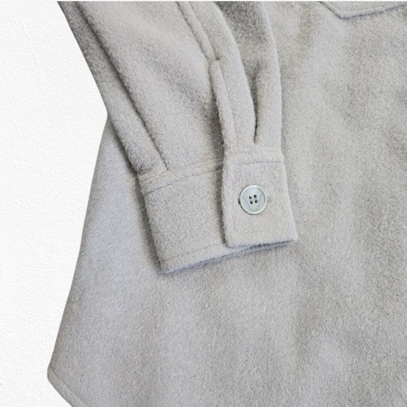 Nicole Miller Nicole Miller Sage Green Brushed Knit Shacket Size Small Size S / US 4 / IT 40 - 12 Thumbnail