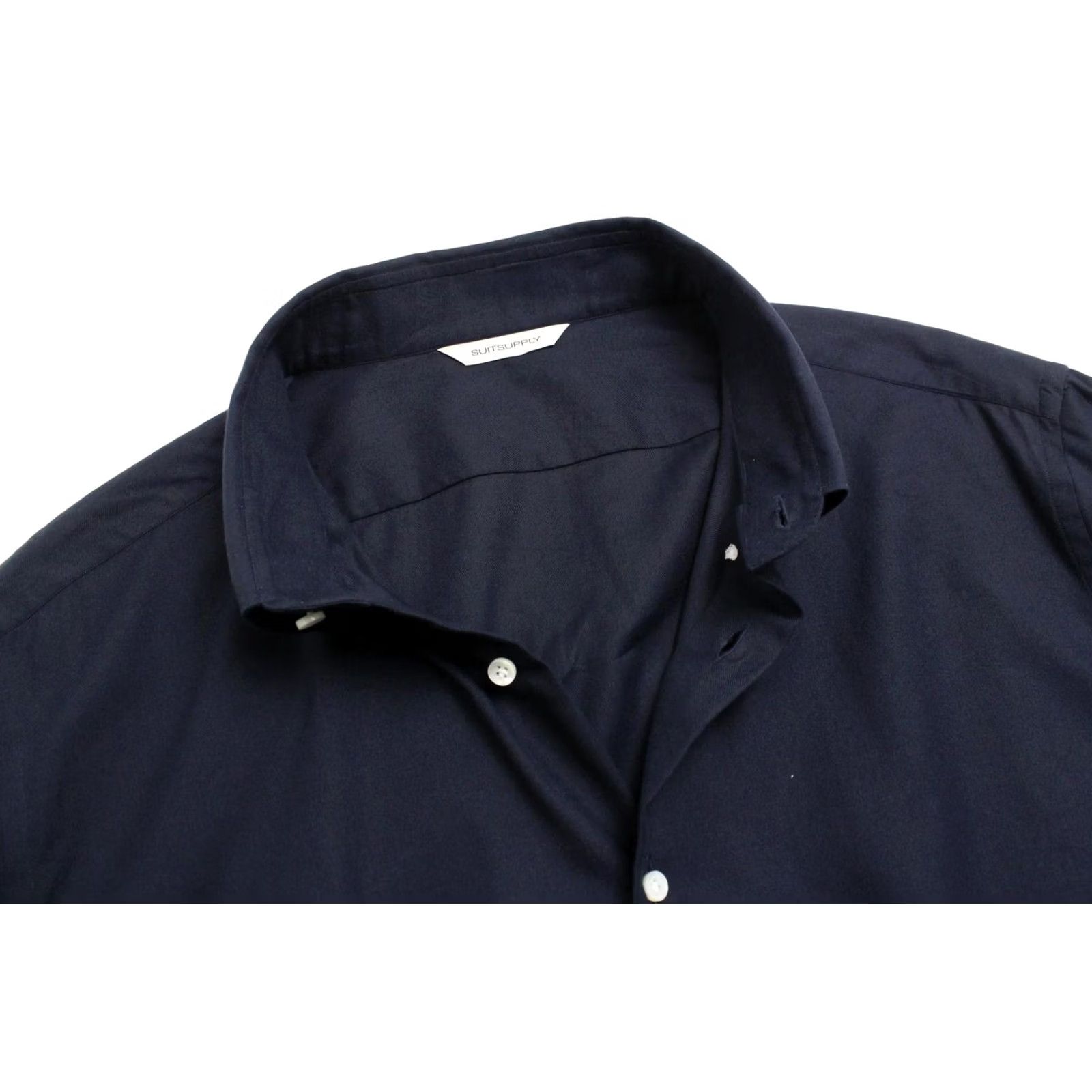 Suitsupply Suitsupply Extra Slim Formal Shirt Men's 3XL Button Down Neck Blue Shirt Size 48R - 4 Thumbnail
