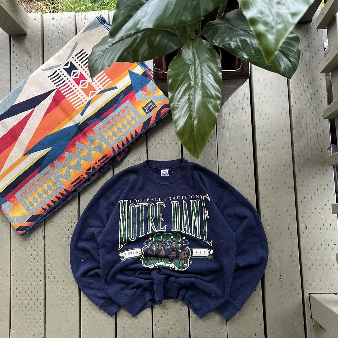 Vintage Vintage Notre Dame Sweater Sweatshirt Size US L / EU 52-54 / 3 - 3 Thumbnail