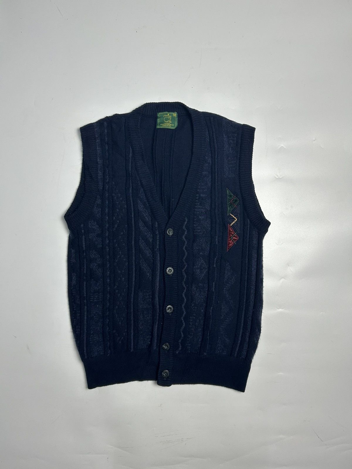 The Masters × Vintage VINTAGE MASTERS GOLF CLUB KNITWEAR VEST Size US S / EU 44-46 / 1 - 1 Thumbnail