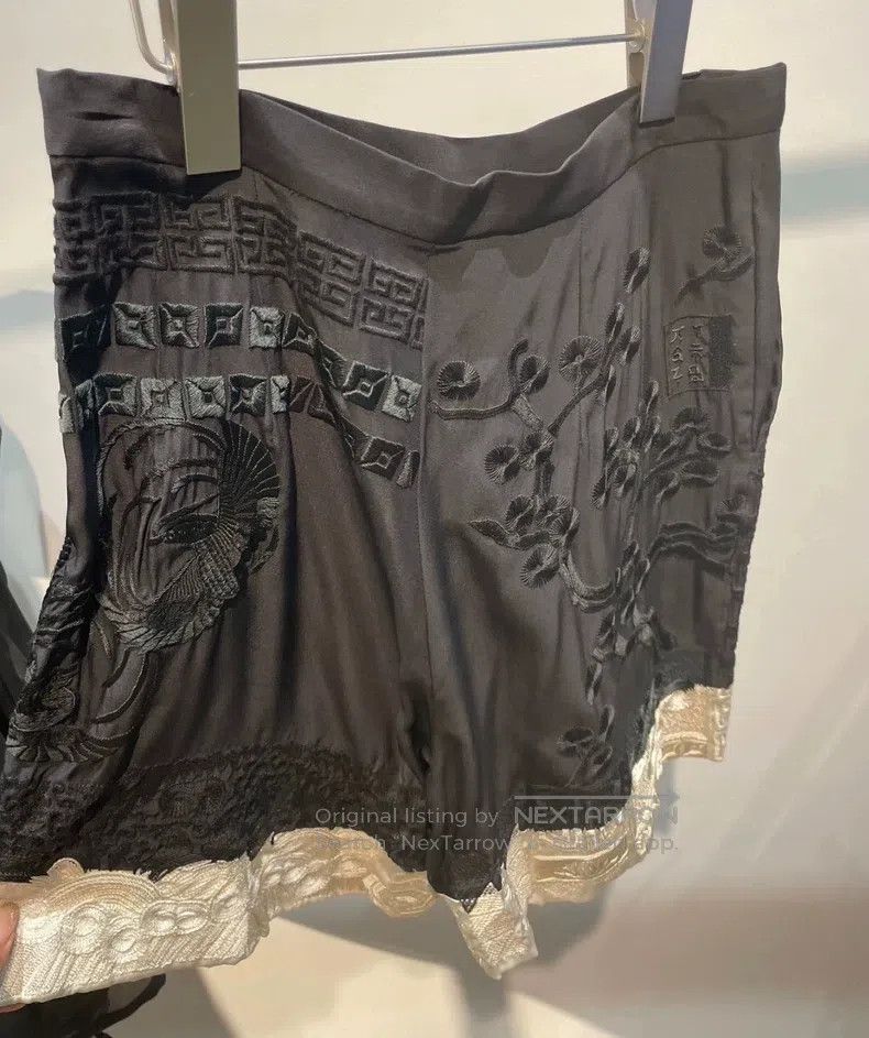 Dries Van Noten Dries Van Noten Chinese-Style Embroidered 3D Stitched Silk Size 35" - 1 Thumbnail
