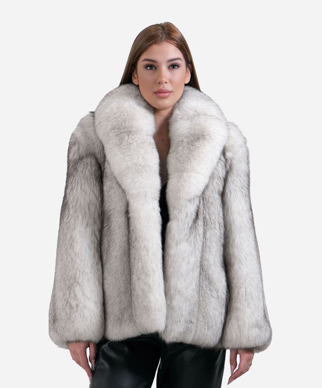 Women’s Natural Blue Fox Fur Coat
