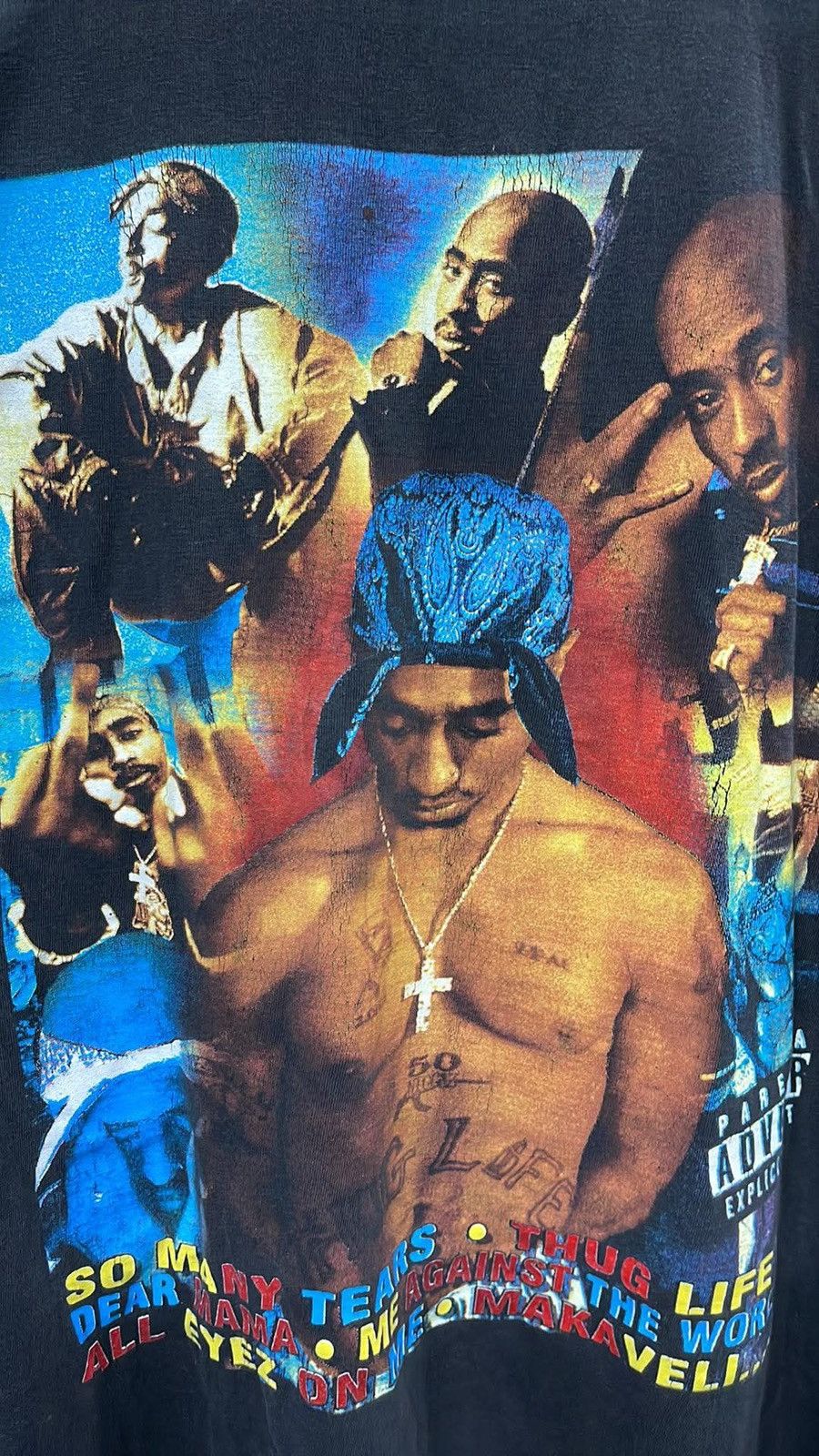 Rap Tees Vintage 90s 2pac Memorial Rap Tee Size US XL / EU 56 / 4 - 3 Thumbnail