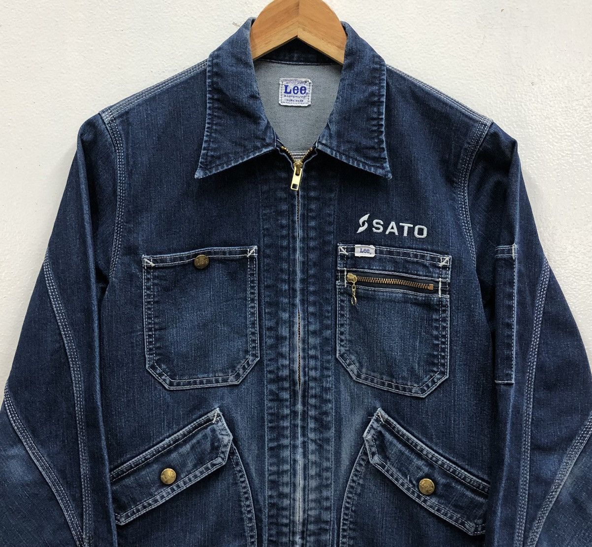 Lee Vintage 90s Lee Denim Workwear Union Made Jeans Women Jacket Size M / US 6-8 / IT 42-44 - 2 Thumbnail