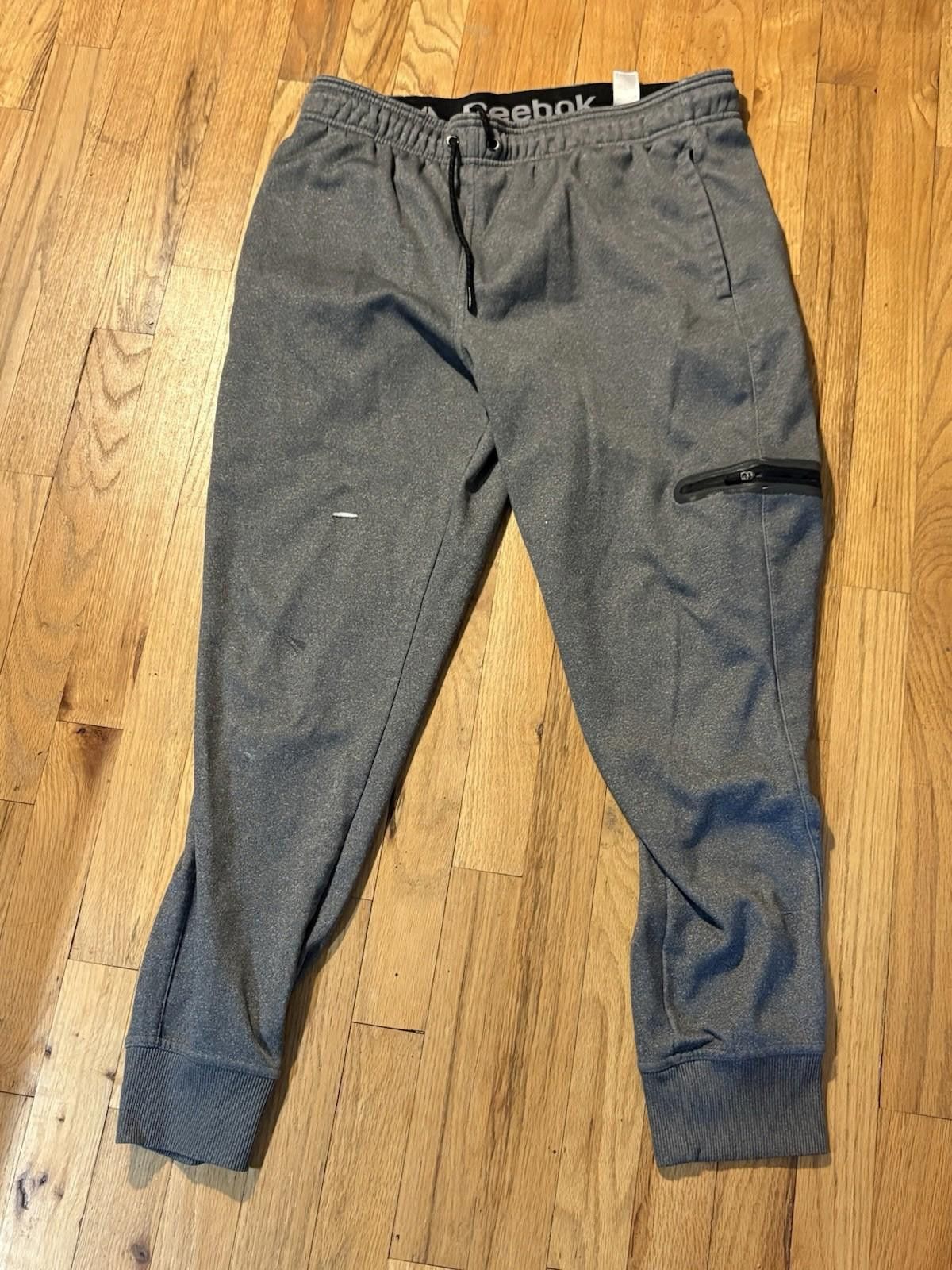 Reebok Reebok Sweatpants Joggers Girls Medium Grey 4 pockets Size 24" / US 00 / IT 34 - 3 Thumbnail