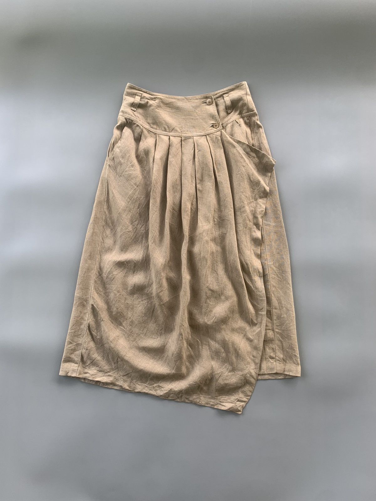 Issey Miyake VINTAGE 1984 ISSEY MIYAKE HEMP SKIRT Size 28" / US 6 / IT 42 - 1 Thumbnail
