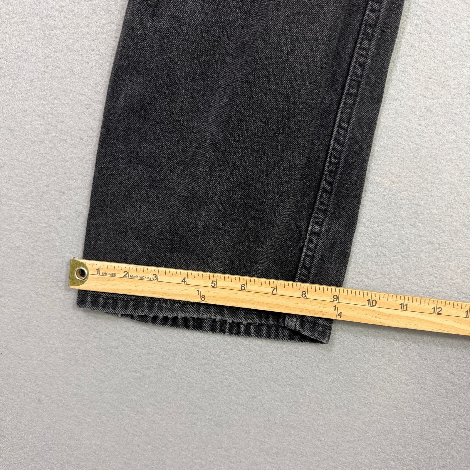 Levi's Vintage Levis 505 Jeans Men's 38x32 Black Denim Straight Fit Size US 38 / EU 54 - 10 Thumbnail