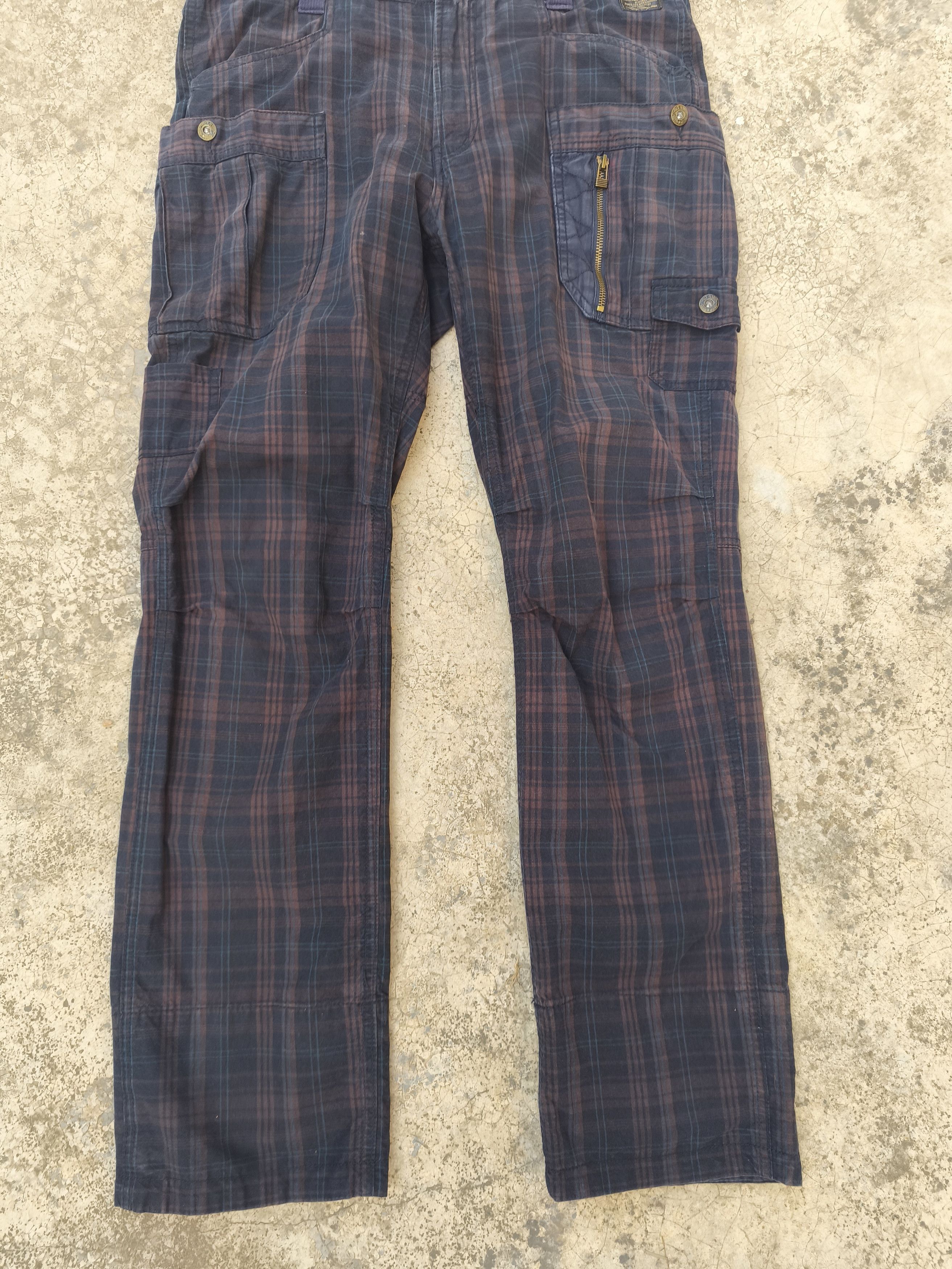 Japanese Brand Back Number cargo pants plaid Size US 36 / EU 52 - 3 Thumbnail