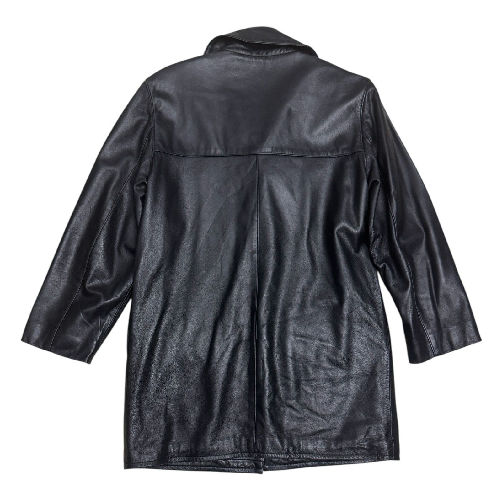 Vintage VINTAGE BECO LEATHER Business Casual Trench Jacket Coat XS Size XS / US 0-2 / IT 36-38 - 5 Thumbnail