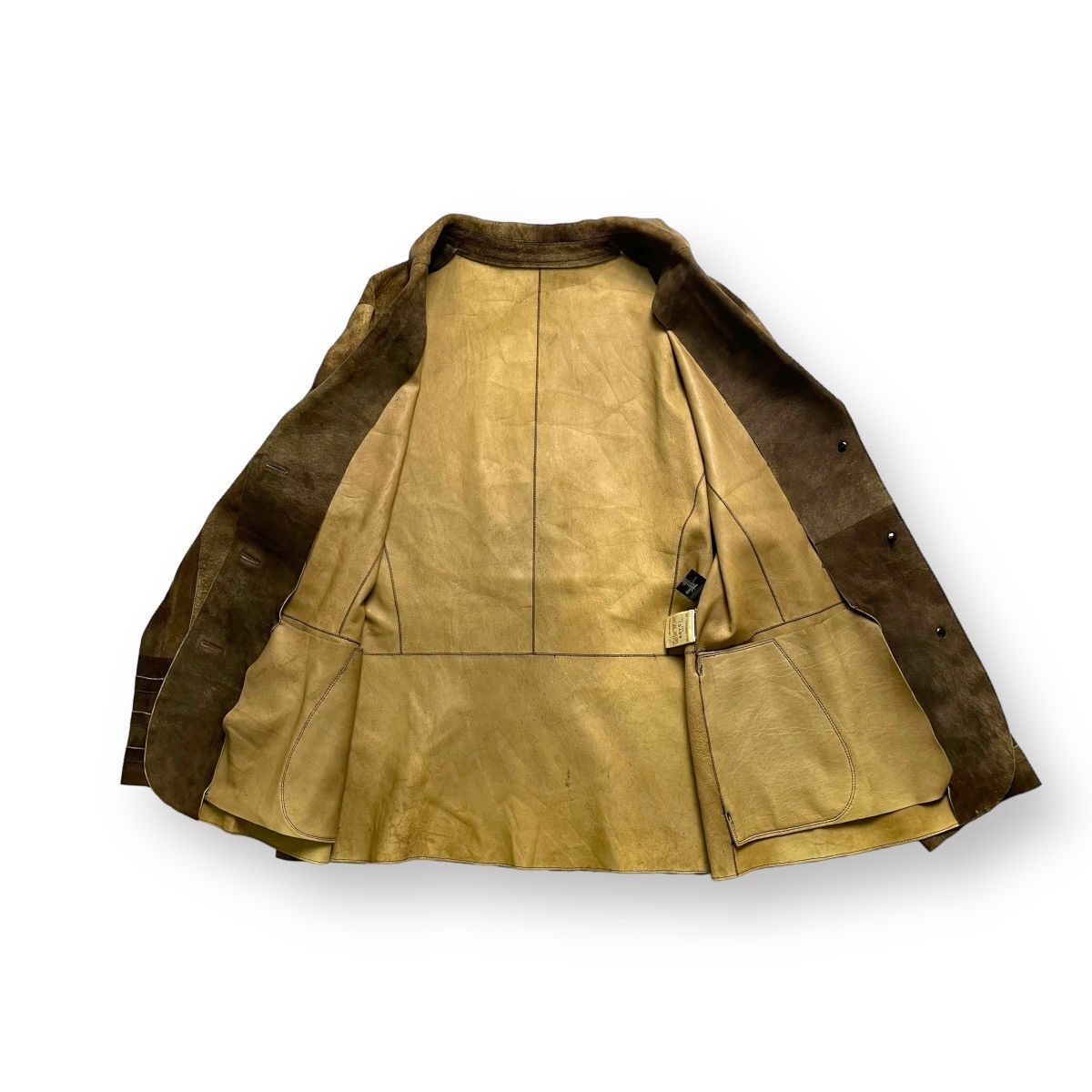 Le Grande Bleu (L.G.B.) 🇯🇵 VINTAGE BRECKENRIDGE GENUINE LEATHER BLAZER COAT JACKET Size US M / EU 48-50 / 2 - 3 Thumbnail
