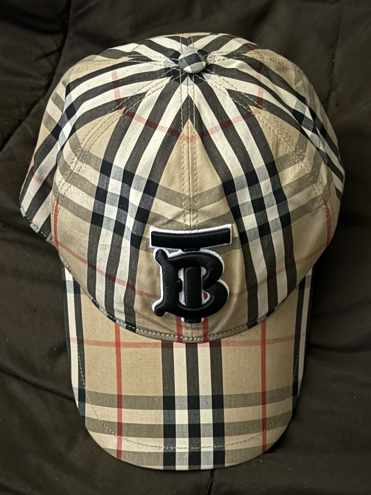 image of Burberry Baseball Cap in Brown Tan, Men's