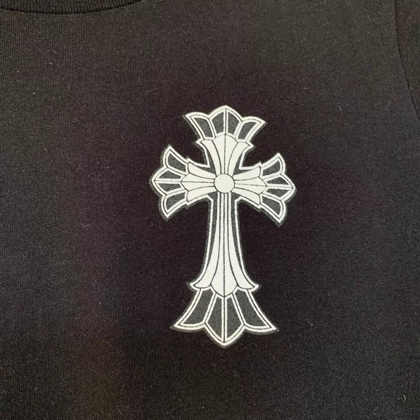 Chrome Hearts Chrome Hearts Vintage Giant Cross Black SS Tee L Size L / US 10 / IT 46 - 5 Thumbnail