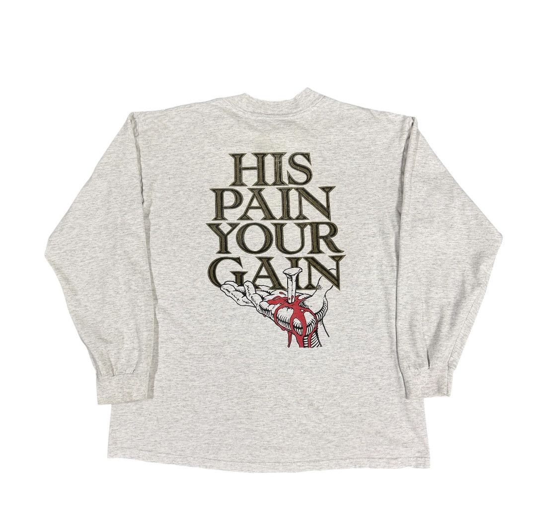 Vintage Vintage Jesus Lord's Gym Longsleeve Size US L / EU 52-54 / 3 - 4 Thumbnail