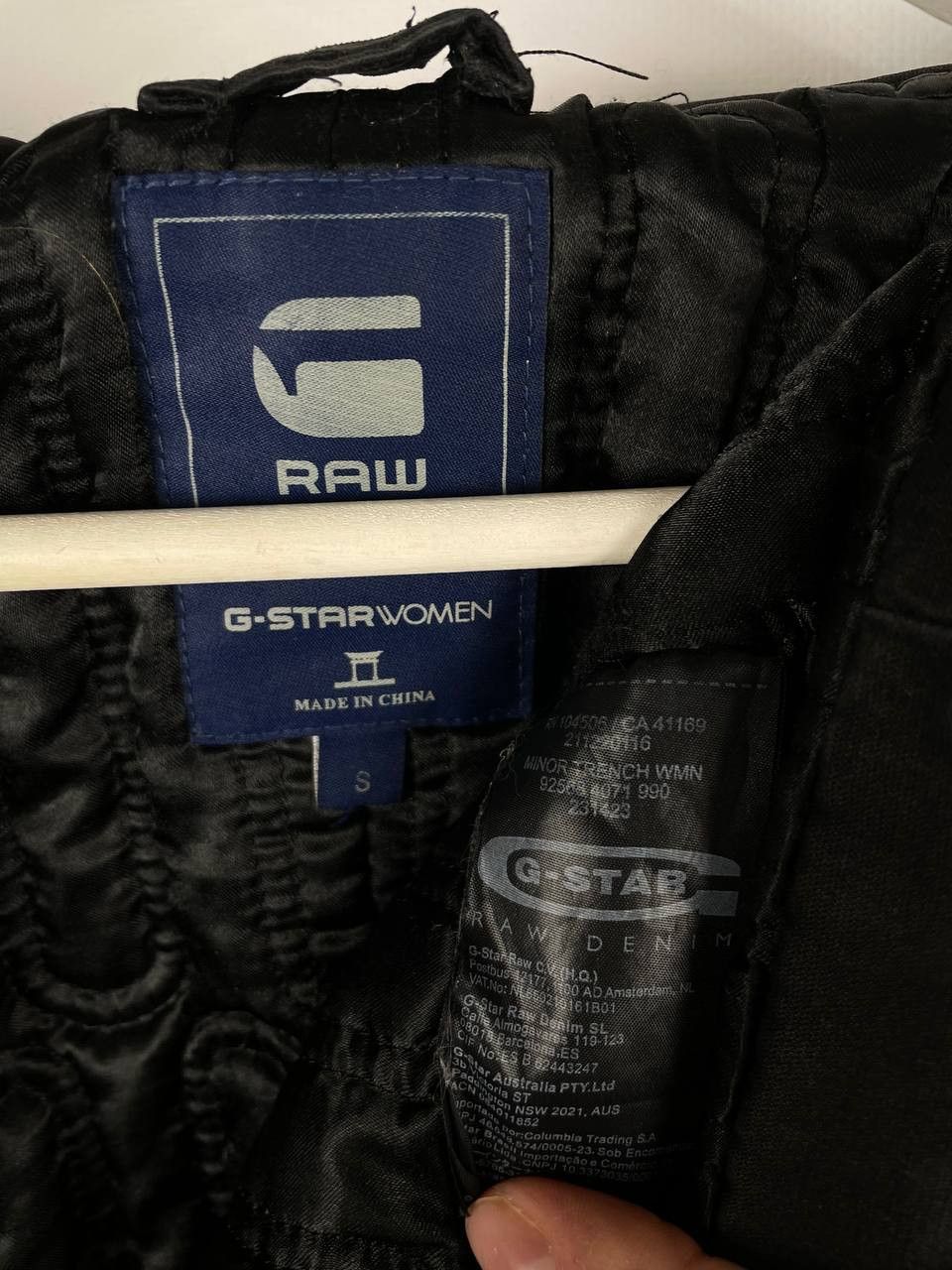 G-Star G-STAR RAW BLACK MINOR TRENCH JACKET WMN SIZE S Size S / US 4 / IT 40 - 10 Thumbnail