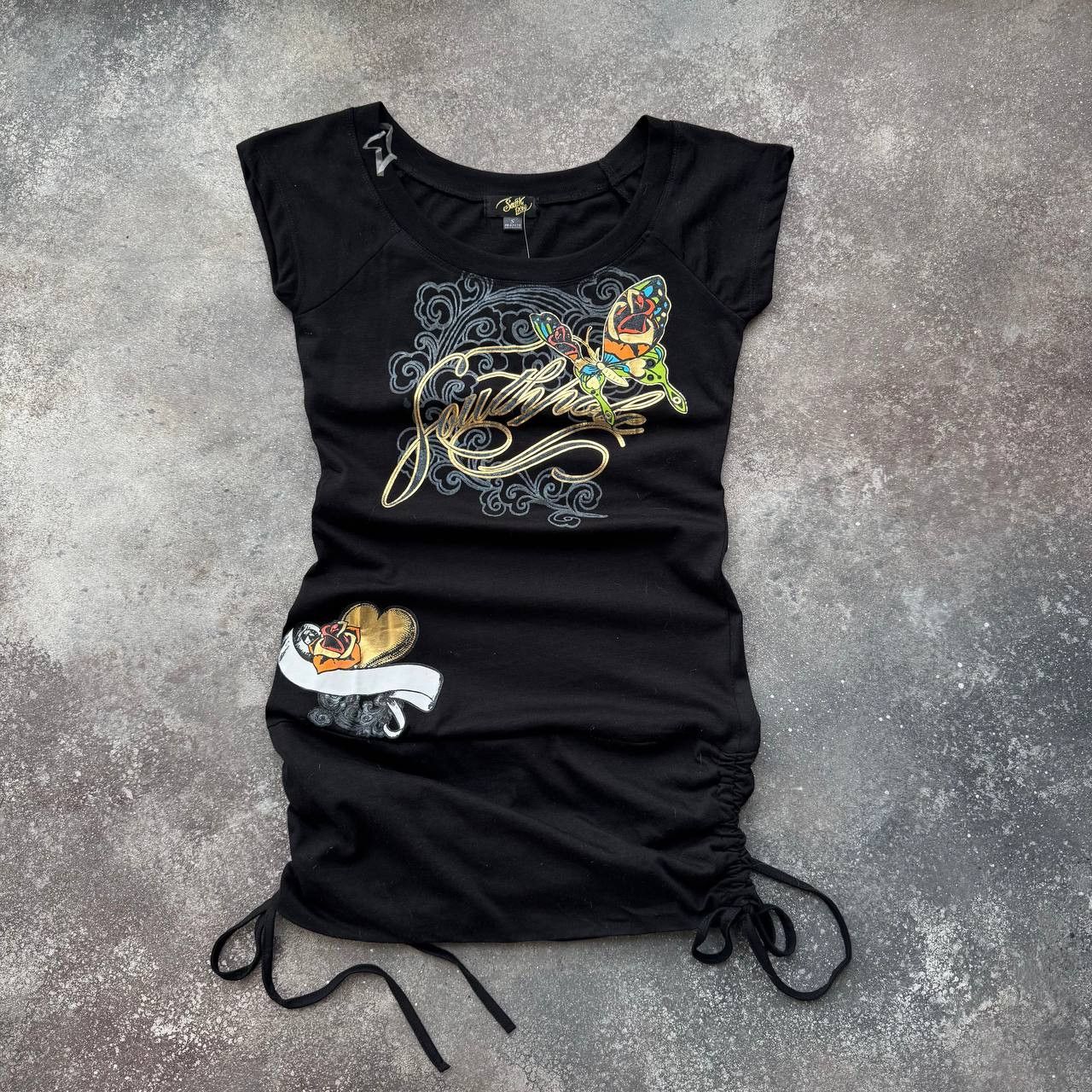 Affliction Y2K Southpole Vintage Dress (affliction ed hardy style) Size S / US 4 / IT 40 - 1 Thumbnail
