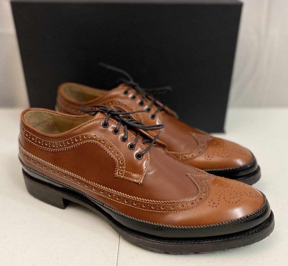 Dsquared2 Dsquared2 🇮🇹 Brown Leather Wingtip Mudguard Brogue 11 NEW Size US 11 / EU 44 - 17 Thumbnail