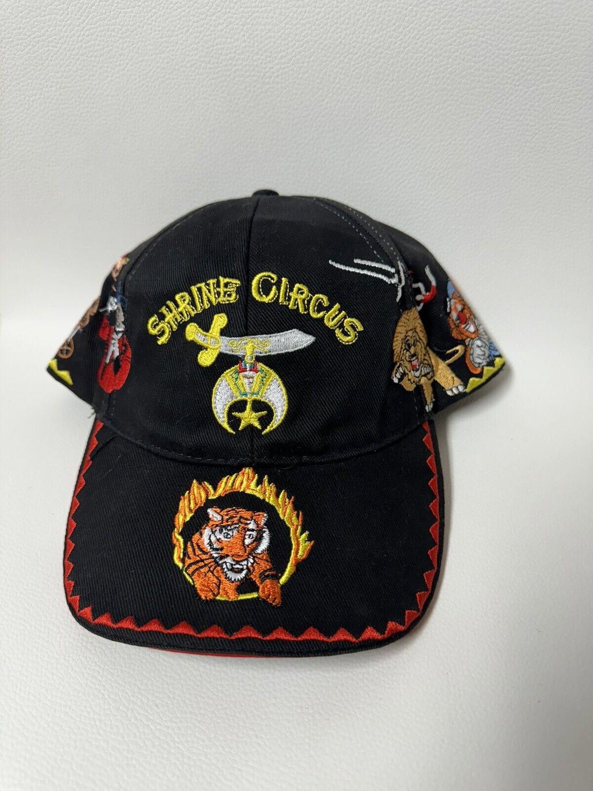 Designer Ararat Shrine Circus Hat Embroidered Tiger Elephant HorseCap Size ONE SIZE - 2 Thumbnail