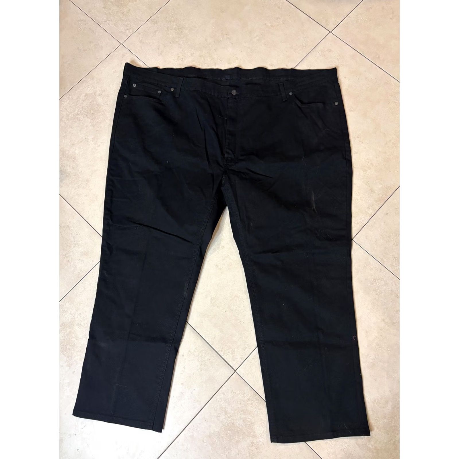 Levi's Levi's 541 Jeans Mens 58x30 Black High Rise Tapered Fit Big & Tall Denim Pants 5-Pocket Design Size US 42 / EU 58 - 3 Thumbnail