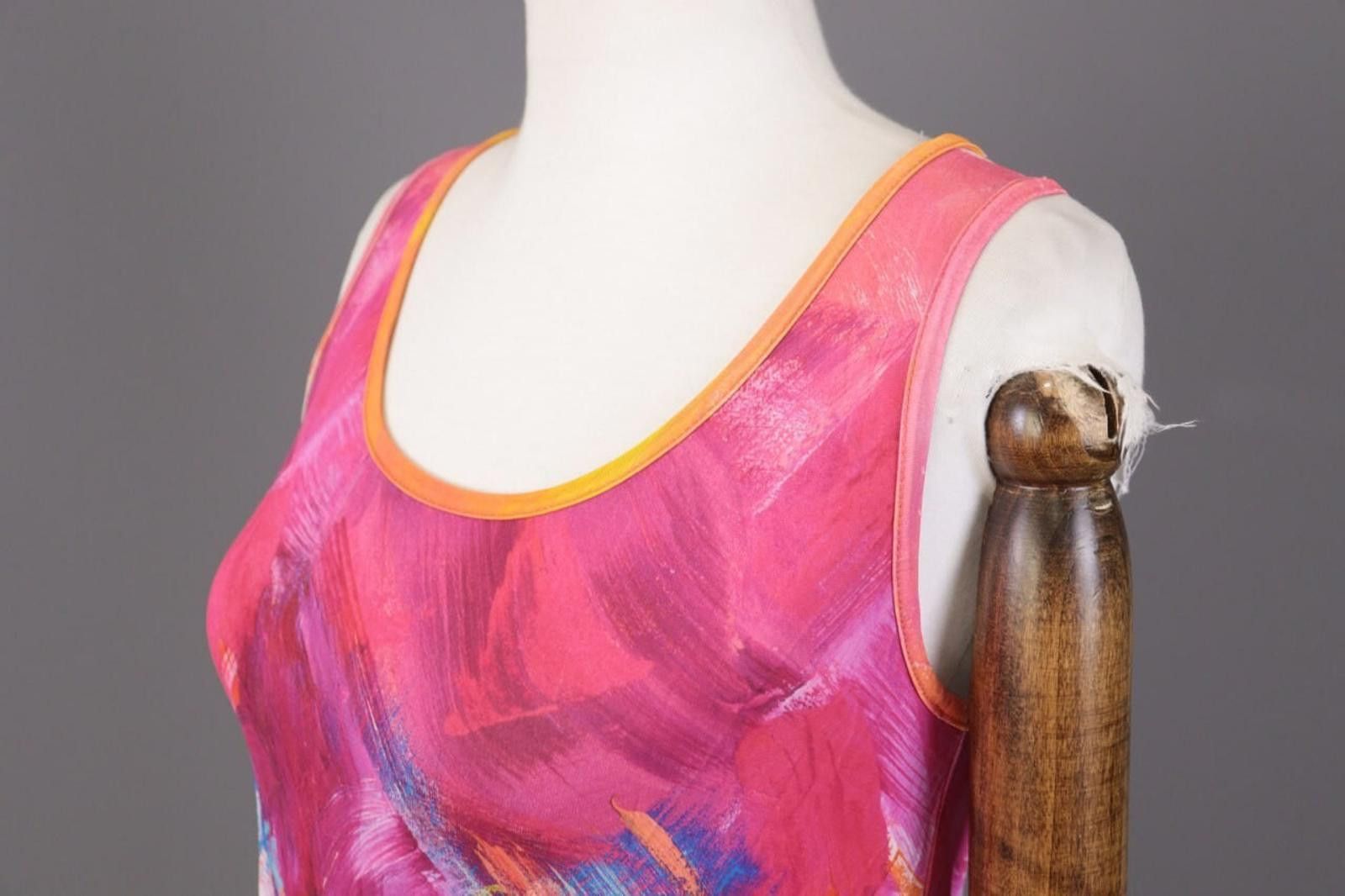 Designer Save the Queen Multicolour Floral Art Top Tank Blouse Size S Size S / US 4 / IT 40 - 7 Thumbnail