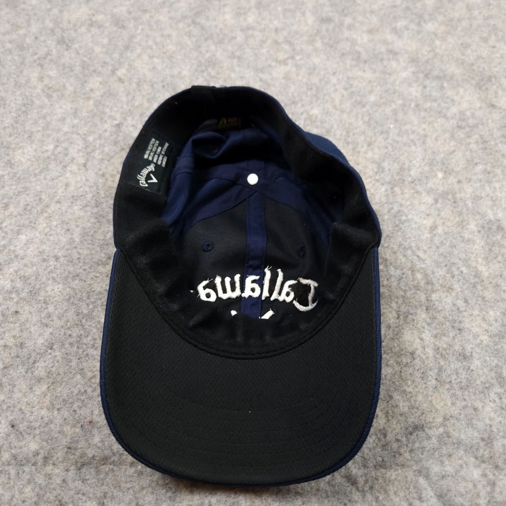 Callaway Callaway Hat Cap Adult Blue White Adjustable Flex Logo Golf Hat Size ONE SIZE - 4 Thumbnail