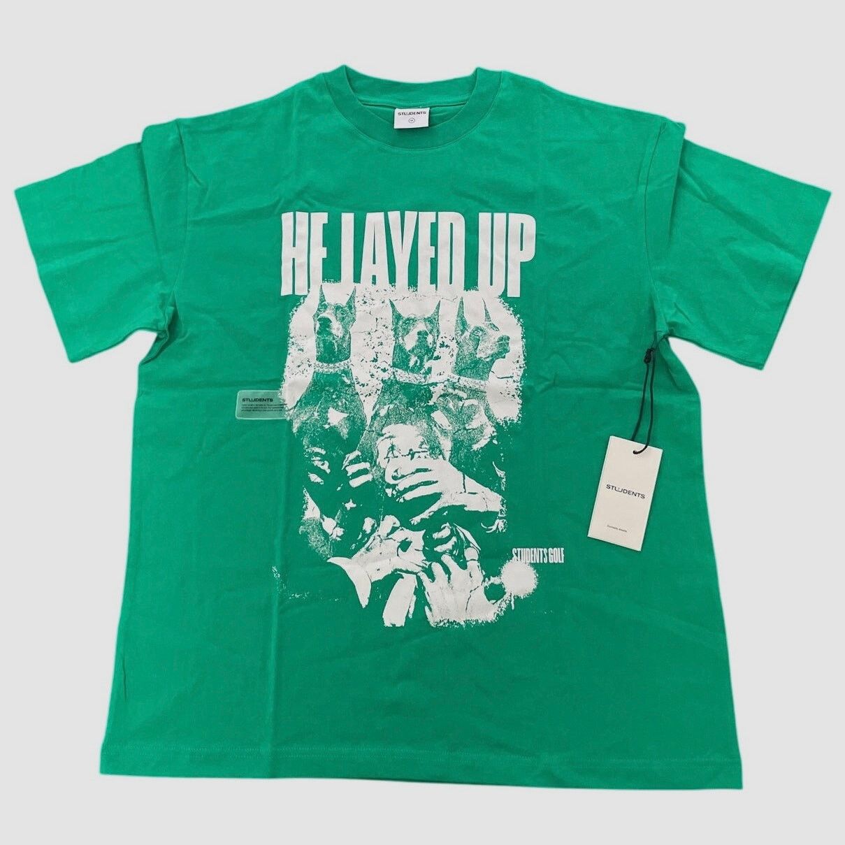 Students Students Golf T-Shirt "He Layed Up" Green Medium Streetwear Size US M / EU 48-50 / 2 - 2 Thumbnail