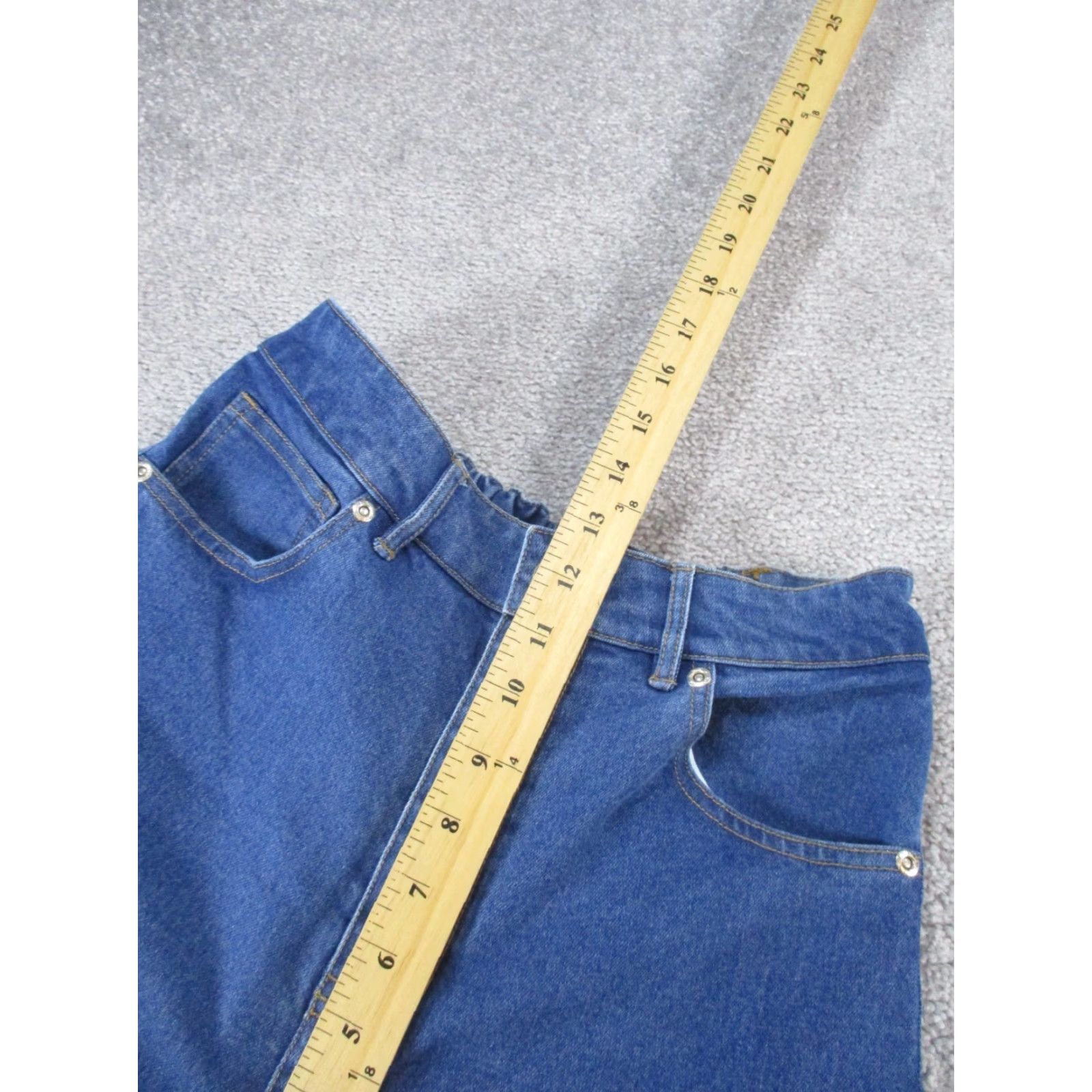 Denime VINTAGE Rae Feather Women's Jeans Wide Leg High Rise S Medium Wash Denim Casual Size 28" / US 6 / IT 42 - 6 Thumbnail