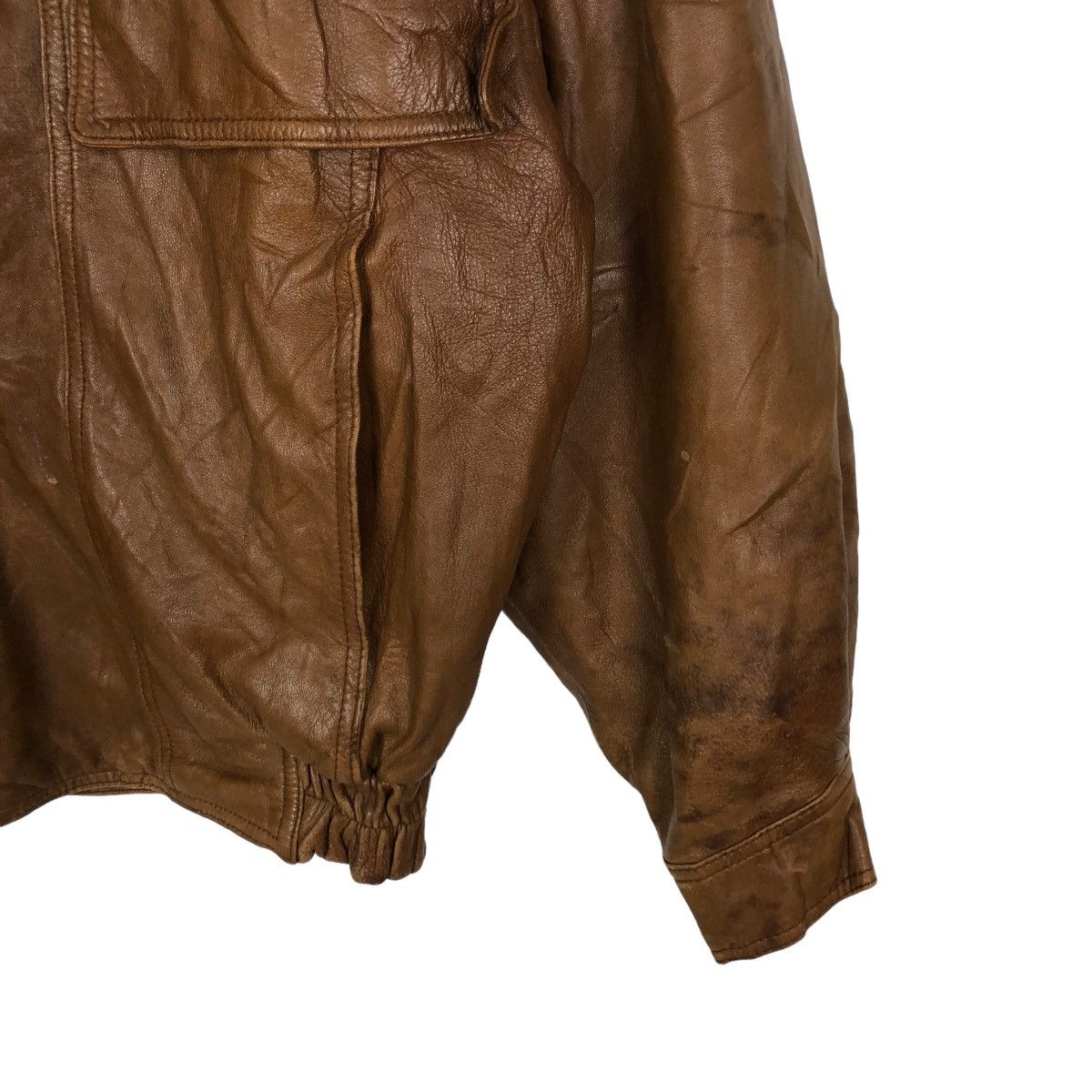 Japanese Brand VINTAGE PARACHUTE LEATHER JACKET HARAJUKU MOTHER ISSEYMIYAKE Size US M / EU 48-50 / 2 - 4 Thumbnail