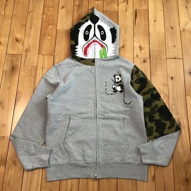 Bape BAPE camo Panda full zip hoodie a bathing ape Size US L / EU 52-54 / 3 - 1 Thumbnail