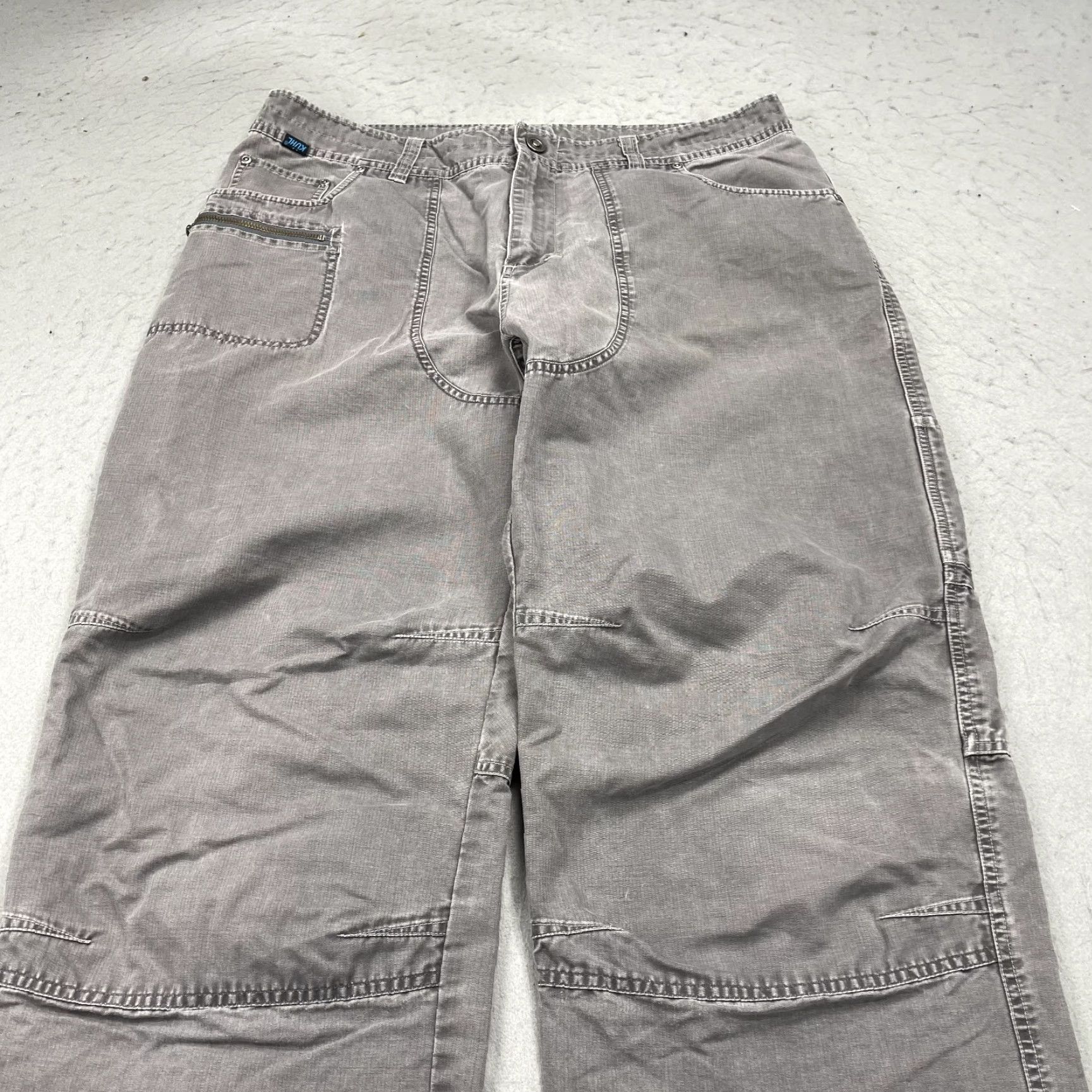 Logo 7 KUHL Outkast Pants Mens 38x32 Gray Workwear Vintage Logo Cotton Canvas Straight Chino Pants Mens Regular 38 32 Gray Logo Pockets Vintage? Size US 38 / EU 54 - 2 Thumbnail