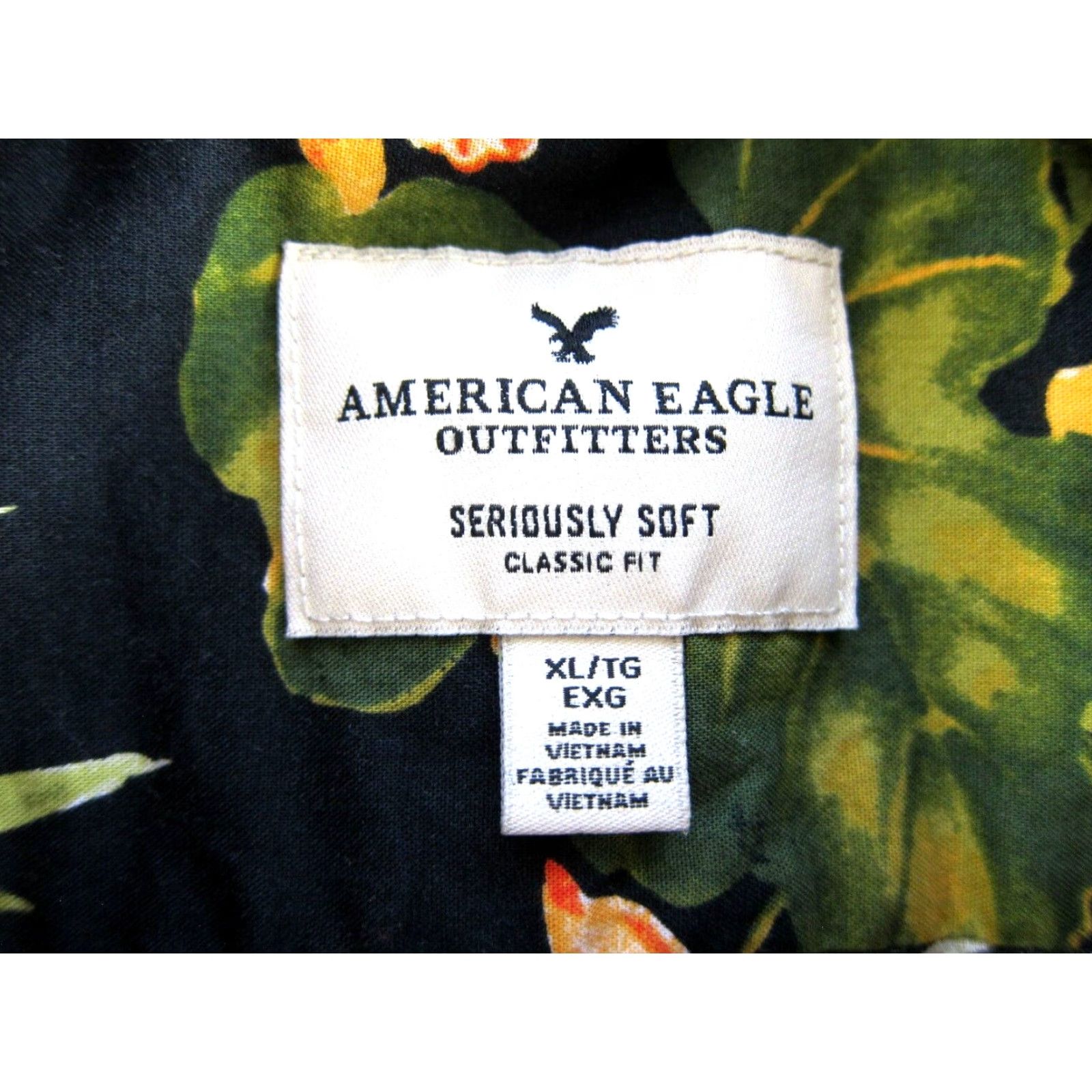 American Eagle Outfitters American Eagle Outfitters Shirt XL Men's Orange Floral Long Sleeve Button-Up Classic Shirt Size US XL / EU 56 / 4 - 3 Thumbnail